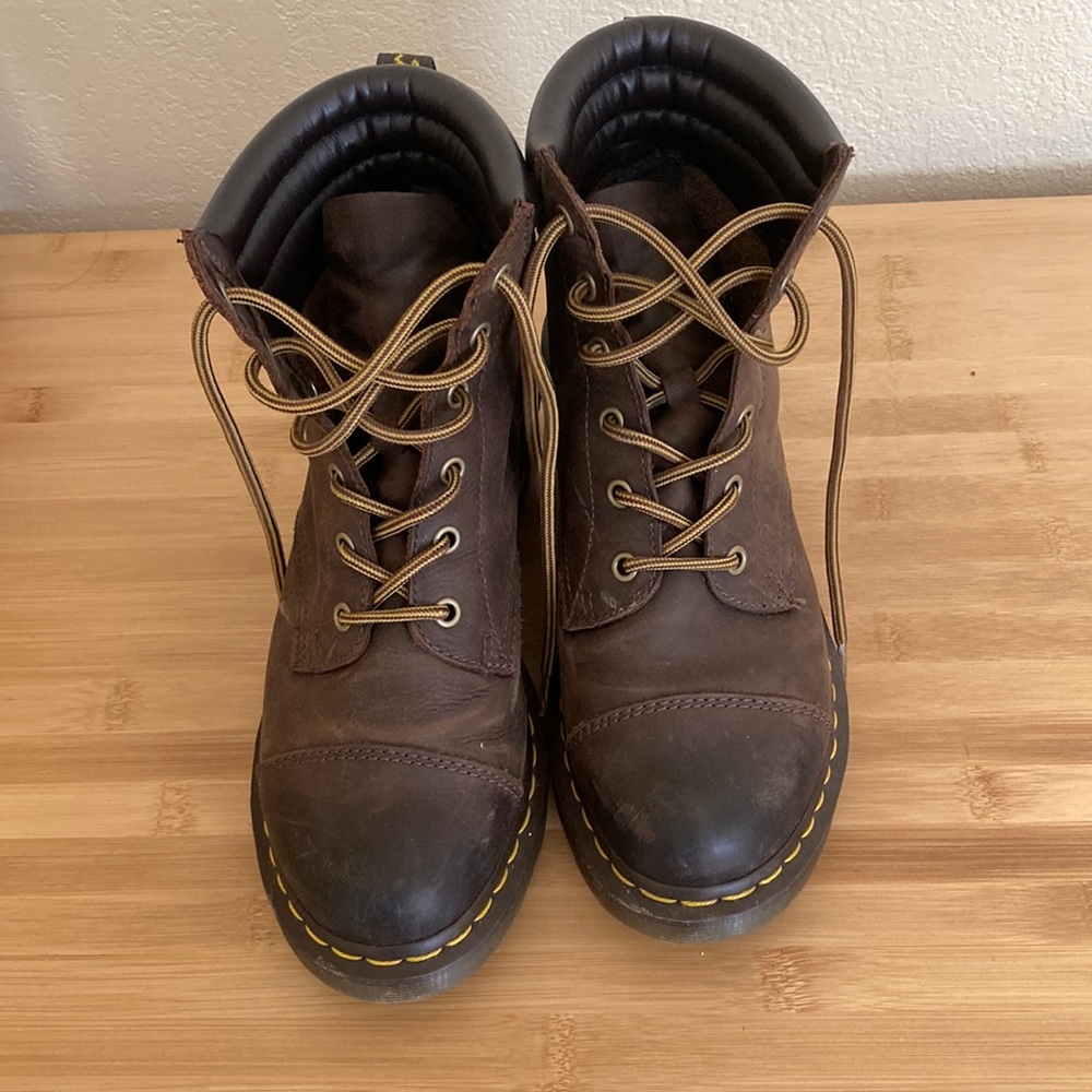 Dr. Martens Alexandra 6 Eye Padded Collar Heeled